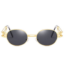 Carica l'immagine nel visualizzatore di Gallery, LeonLion 2023 Punk Sunglasses Women Vintage Oval Glasses Women/Men Vintage Eyewear for Women Steampunk Gafas De Sol Hombre