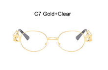 Carica l'immagine nel visualizzatore di Gallery, LeonLion 2023 Punk Sunglasses Women Vintage Oval Glasses Women/Men Vintage Eyewear for Women Steampunk Gafas De Sol Hombre