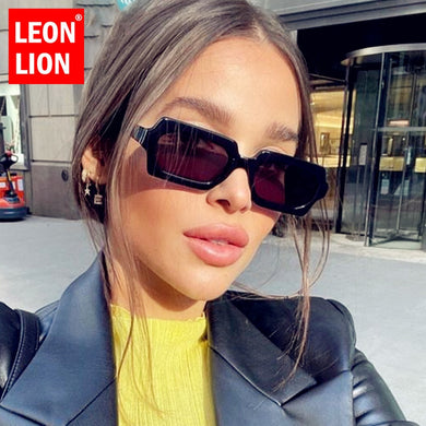 LeonLion 2023 Rectangle Sunglasses Women Brand Designer Eyewear for Women/Men Square Glasses Women  Gafas De Sol Mujer