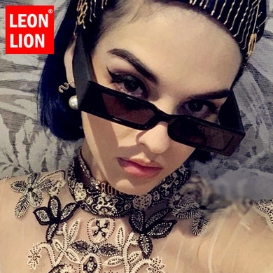 LeonLion 2023 Rectangle Sunglasses Women  Brand Eyewear for Men/Women Small Glasses Men Vintage Gafas De Sol Mujer 2023