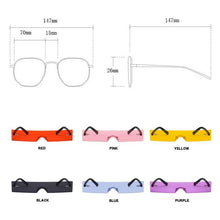 Load image into Gallery viewer, LeonLion 2023 Rectangle Sunglasses Women Retro Rimless Women Glasses  Designer Eyewear Okulary Vintage Gafas De Mujer