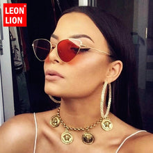Load image into Gallery viewer, LeonLion 2023 Retro Cateye Sunglasses Women Vintage Sun Glasses for Women/Men Metal Eyeglasses Women Mirror Oculos De Sol Gafas
