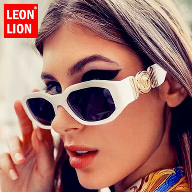LeonLion 2023 Retro Sunglasses Women Brand Designer Glasses Men/Women Cateye Retro Eyewear for Women Vintage Lentes De Sol Mujer