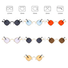 Carica l'immagine nel visualizzatore di Gallery, LeonLion 2023 Rhombic Retro Sunglasses Children Funny Eyewear Girls/Boys Small Glasses Mirror Vintage Gafas De Sol Hombre UV400