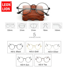 Load image into Gallery viewer, LeonLion 2023 Round Flat Sunglasss Women Vintage Transparent Lens Metal Glasses Outdoor Driving Oculos De Sol Feminino UV400