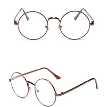 Load image into Gallery viewer, LeonLion 2023 Round Flat Sunglasss Women Vintage Transparent Lens Metal Glasses Outdoor Driving Oculos De Sol Feminino UV400