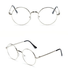 Load image into Gallery viewer, LeonLion 2023 Round Flat Sunglasss Women Vintage Transparent Lens Metal Glasses Outdoor Driving Oculos De Sol Feminino UV400