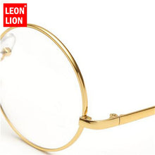Load image into Gallery viewer, LeonLion 2023 Round Flat Sunglasss Women Vintage Transparent Lens Metal Glasses Outdoor Driving Oculos De Sol Feminino UV400