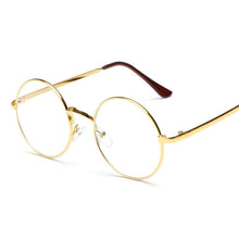 Load image into Gallery viewer, LeonLion 2023 Round Flat Sunglasss Women Vintage Transparent Lens Metal Glasses Outdoor Driving Oculos De Sol Feminino UV400