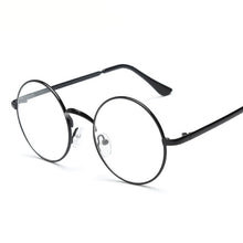 Load image into Gallery viewer, LeonLion 2023 Round Flat Sunglasss Women Vintage Transparent Lens Metal Glasses Outdoor Driving Oculos De Sol Feminino UV400