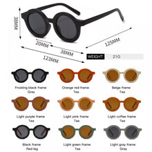 Carica l'immagine nel visualizzatore di Gallery, LeonLion 2023 Round Kids Sunglasses for Girls Sunglasses for Kids Cute Personality Baby Anti-UV Colorful Sun Glasses