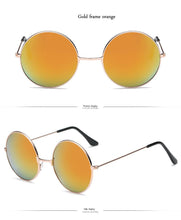 Load image into Gallery viewer, LeonLion 2023 Round Metal Sunglasses Women Candy Color Classic Retro Rainbow Sun Glasses Men Oculos De Sol Masculino UV400