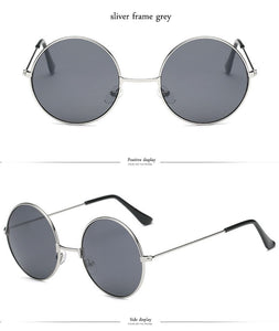 LeonLion 2023 Round Metal Sunglasses Women Candy Color Classic Retro Rainbow Sun Glasses Men Oculos De Sol Masculino UV400