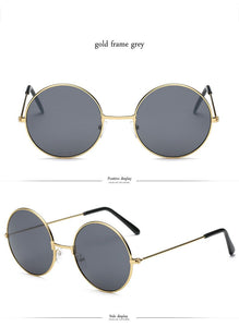 LeonLion 2023 Round Metal Sunglasses Women Candy Color Classic Retro Rainbow Sun Glasses Men Oculos De Sol Masculino UV400