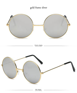LeonLion 2023 Round Metal Sunglasses Women Candy Color Classic Retro Rainbow Sun Glasses Men Oculos De Sol Masculino UV400