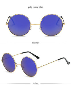 LeonLion 2023 Round Metal Sunglasses Women Candy Color Classic Retro Rainbow Sun Glasses Men Oculos De Sol Masculino UV400