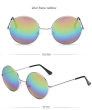 Load image into Gallery viewer, LeonLion 2023 Round Metal Sunglasses Women Candy Color Classic Retro Rainbow Sun Glasses Men Oculos De Sol Masculino UV400