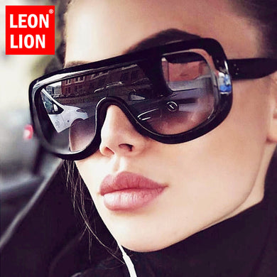 LeonLion 2023 Round Oversized Sunglasses Women Gradient Sun Glasses For Women/Men Retro Big Frame Colorful Square Eyewear UV400