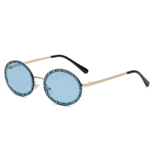 Load image into Gallery viewer, LeonLion 2023 Round Retro Sunglasses Women Diamond Glasses Women  Brand Eyeglasses Women Metal Gafas De Sol Para Hombre