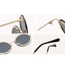 Load image into Gallery viewer, LeonLion 2023 Round Retro Sunglasses Women Diamond Glasses Women  Brand Eyeglasses Women Metal Gafas De Sol Para Hombre