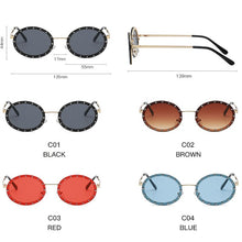 Load image into Gallery viewer, LeonLion 2023 Round Retro Sunglasses Women Diamond Glasses Women  Brand Eyeglasses Women Metal Gafas De Sol Para Hombre