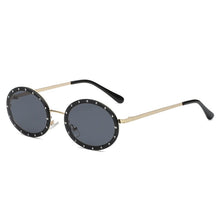 Load image into Gallery viewer, LeonLion 2023 Round Retro Sunglasses Women Diamond Glasses Women  Brand Eyeglasses Women Metal Gafas De Sol Para Hombre