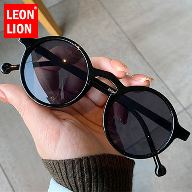 LeonLion 2023 Round Sunglasses Women  Eyeglasses for Women/Men Vintage Punk Glasses Women UV400 Lentes De Sol Mujer