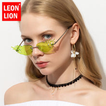 Load image into Gallery viewer, LeonLion 2023 Small Cat Eye Sunglasses Women  Brand Fire Sun Glasses Women/Men Unique Eyeglasses Women Cateye Shades UV400