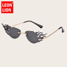 Load image into Gallery viewer, LeonLion 2023 Small Cat Eye Sunglasses Women  Brand Fire Sun Glasses Women/Men Unique Eyeglasses Women Cateye Shades UV400