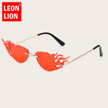 Load image into Gallery viewer, LeonLion 2023 Small Cat Eye Sunglasses Women  Brand Fire Sun Glasses Women/Men Unique Eyeglasses Women Cateye Shades UV400