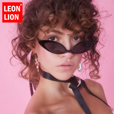 LeonLion 2023 Small Cat Eye Sunglasses Women Vintage Sun Glasses for Women/Men  Retro Eyewear Women Lentes De Sol Mujer