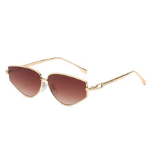 Load image into Gallery viewer, LeonLion 2023 Small Cateye Sunglasses Women Brand Vintage Eyewear Women Metal Punk Glasses Female Shades Oculos Feminino UV400