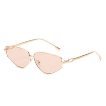 Load image into Gallery viewer, LeonLion 2023 Small Cateye Sunglasses Women Brand Vintage Eyewear Women Metal Punk Glasses Female Shades Oculos Feminino UV400