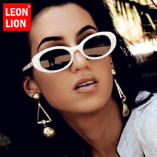 Load image into Gallery viewer, LeonLion 2023 Small Retro Sunglasses Women Oval Eyeglasses Women Retro Brand Designer Glasses Ladies Cat Eye Lentes De Sol Mujer