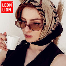 Load image into Gallery viewer, LeonLion 2023 Small Retro Sunglasses Women Pink Oval Eyeglasses For Women/Men Brand Designer Glasses Ladies Lentes De Sol UV400
