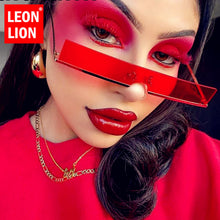 Load image into Gallery viewer, LeonLion 2023 Small Sunglasses Women Rimless Glasses For Women/Men Punk Brand Designer Sunglasses Women Retro Glasses Hip Hop
