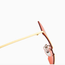 Load image into Gallery viewer, LeonLion 2023 Small Sunglasses Women Rimless Glasses For Women/Men Punk Brand Designer Sunglasses Women Retro Glasses Hip Hop