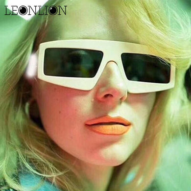 LeonLion 2023 Square Frame Sunglasses Women Candy Color  Vintage Sun Glasses For Men PC Classic Outdoor Travel Goggle