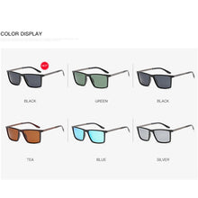 Load image into Gallery viewer, LeonLion 2023 Square Polarized Sunglasses Men Mirror Driving Retro Sun Glasses UV400  Lunette De Soleil Homme