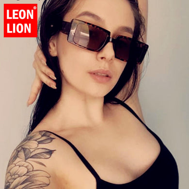 LeonLion 2023 Square Retro Sunglasses Women Vintage Glasses For Women/Men  Brand Eyewear Women Small Oculos De Sol UV400