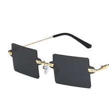 Load image into Gallery viewer, LeonLion 2023 Square Rimless Sunglasses Women/Men Vintage Glasses Women  Designer Eyeglasses Women Gafas De Sol Hombre