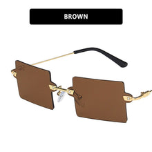 Load image into Gallery viewer, LeonLion 2023 Square Rimless Sunglasses Women/Men Vintage Glasses Women  Designer Eyeglasses Women Gafas De Sol Hombre