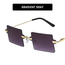 Load image into Gallery viewer, LeonLion 2023 Square Rimless Sunglasses Women/Men Vintage Glasses Women  Designer Eyeglasses Women Gafas De Sol Hombre