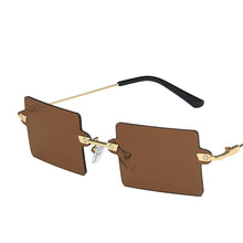 Load image into Gallery viewer, LeonLion 2023 Square Rimless Sunglasses Women/Men Vintage Glasses Women  Designer Eyeglasses Women Gafas De Sol Hombre
