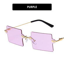 Load image into Gallery viewer, LeonLion 2023 Square Rimless Sunglasses Women/Men Vintage Glasses Women  Designer Eyeglasses Women Gafas De Sol Hombre