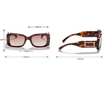 Load image into Gallery viewer, LeonLion 2023 Square Sunglasses Women Vintage Brand Eyewear Women/Men Rectangle Glasses Women Black Gafas De Sol Para Hombre