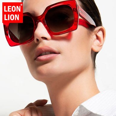 LeonLion 2023 Square Vintage Sunglasses Women  Brand Eyewear for Women/Men Retro Glasses Gradient Gafas De Sol Mujer 2023