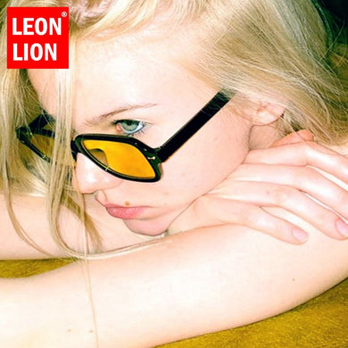 LeonLion 2023 Square Women Sunglasses Vintage Eyeglasses Women/Men  Glasses Women Brand Designer Retro Gafas De Sol Mujer