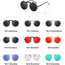 Load image into Gallery viewer, LeonLion 2023 Steam punk Sunglasses Men 2023 Street Beat Round Eyeglasses Outdoor Oculos De Sol Feminino UV400