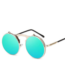 Load image into Gallery viewer, LeonLion 2023 Steam punk Sunglasses Men 2023 Street Beat Round Eyeglasses Outdoor Oculos De Sol Feminino UV400